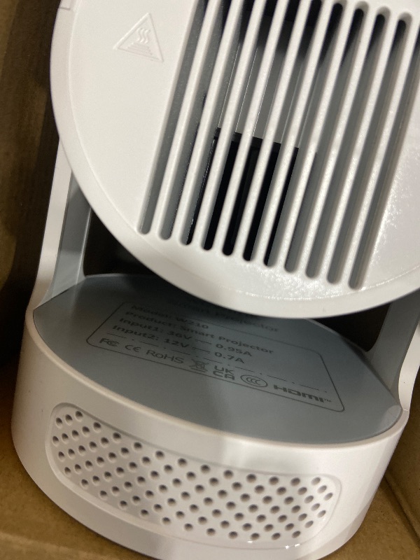 Photo 1 of [Built-in Apps & 2026 Upgraded] Mini Projector with WiFi 6 and Bluetooth 5.4 Support 4K 1080P Auto Keystone 180° Rotatable Projector Portable Compatibile with HDMI/TV Stick/Memory Stick/Laptop, White