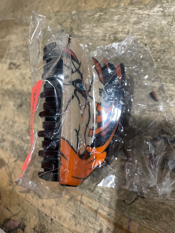 Photo 1 of 1 Pcs Halloween Hair Clips Exquisite Acrylic Gothic Black Red Design Claw Clips Cartoon Horror Hair Accessories Claw Clips Cosplay Party Halloween Decorations for Women Decorations Tips