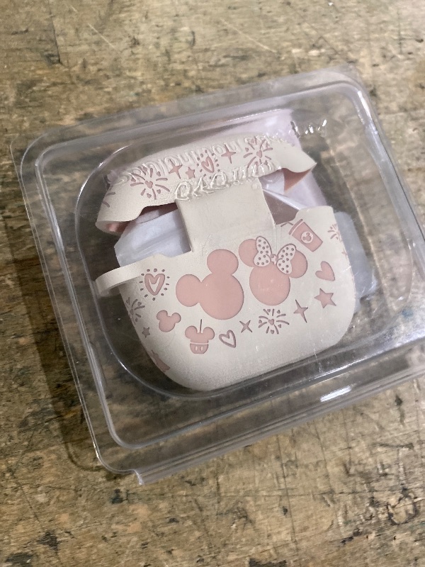 Photo 1 of (with Cute Keychain) Girovo Compatible with Apple Airpods 4 Case 2024 Women, Soft Silicone Two-Tone Funny Cartoon Engraved Portable 360° Full Protection Anti-Scratch Air pod 4 Case Starlight/Pink