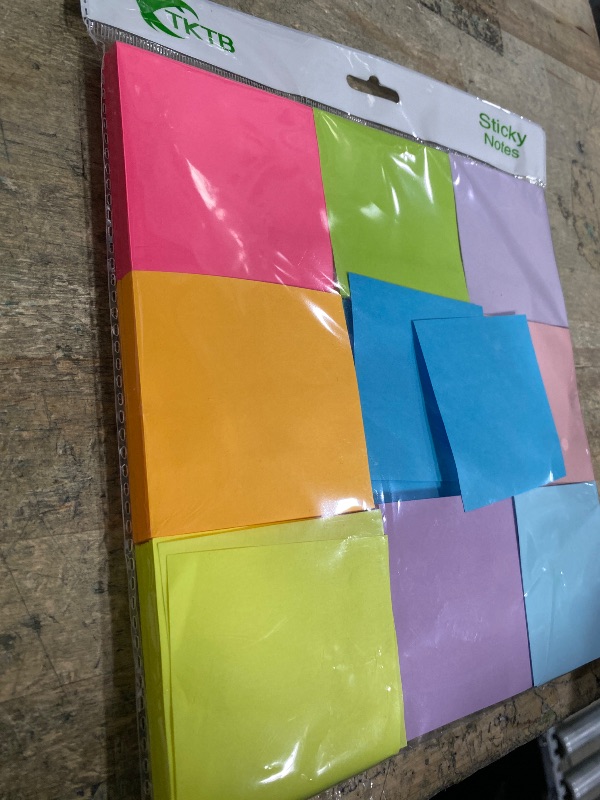 Photo 1 of (18 Pads) Pop Up Sticky Notes 3x3 Refills, Strong Adhesive Memo Pad Bulk with 9 Bright Colors, Suitable for Home, Office, School, Clean Removal