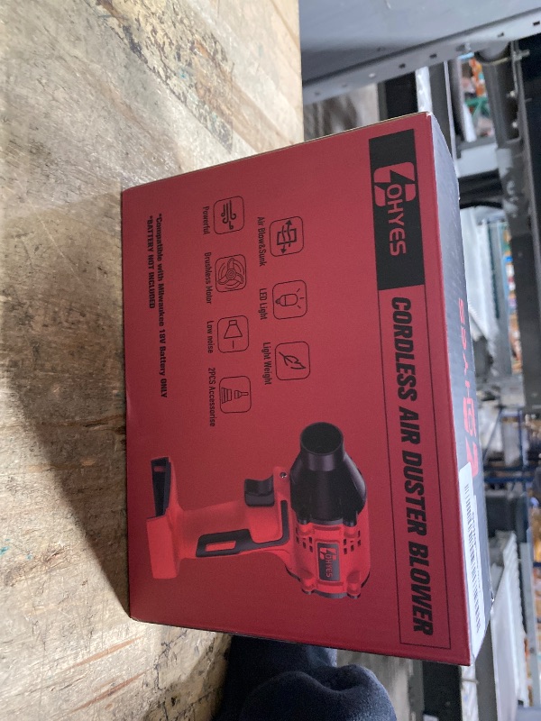 Photo 1 of *FOR PARTS ONLY* ohyes Air Blower Brushless High-Speed Motor Compatible with Milwaukee 18V Battery Variable Speed Air Duster For Camping Jobsite & Workshop (Battery not included)