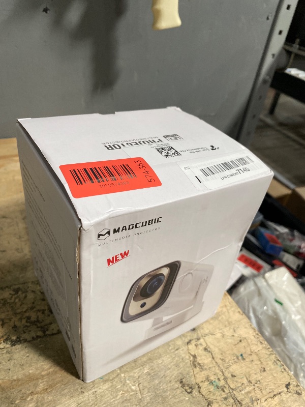 Photo 1 of ?Auto Focus&1080P?Magcubic Mini Smart Projector with 4K Support, Portable Projector with Wifi and Bluetooth, 5W Speaker, Built in Apps, Voice Control, Outdoor Movie Projector