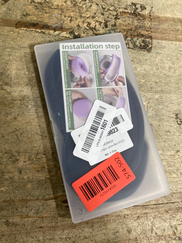 Photo 1 of [4 in 1] Flower Engraved Silicone Case Cover for AirPods Max USB-C (2024), Anti-Scratch Sweat-Proof Ear Pad Case Cover/Ear Cups Cover/Headband Cover Accessories for AirPods Max Headphones (Black)