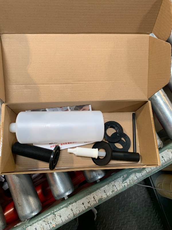 Photo 1 of ***MISSING ASSEMBLY PIECES*** TYESTAND SD-80 All Brass Sink Soap Dispenser for Kitchen Sink Copper Pump Built in Dish Soap Dispenser with 17.6 oz(520ml) Bottle and 59"(1.5m) Extension Tube Kit (Matte Black)