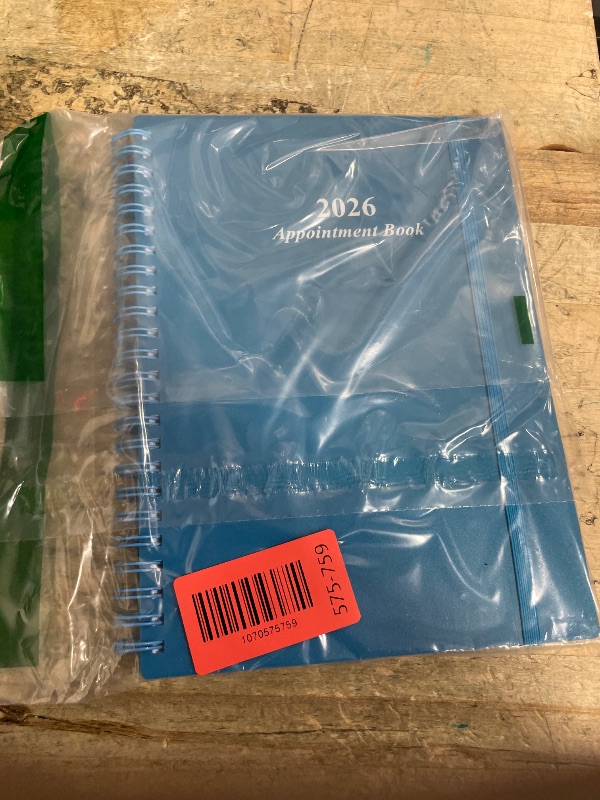 Photo 1 of 2026 Appointment Book & Planner - A5 Daily Hourly Planner from January 2026 - December 2026, Weekly Appointment Book with 30-Minute Interval, Medium 6.4" x 8.5", Blue