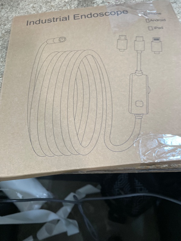 Photo 1 of [Dual-Lens] Endoscope Camera with Light,1920P HD Borescope with 8+1 Adjustable LED Lights, IP67 Waterproof Endoscope with Semi-Rigid Snake Cable, Inspection Borescope for iOS and Android-16.4ft