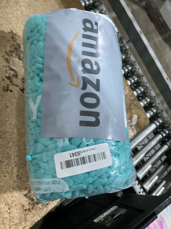 Photo 1 of Yimobra Bathroom Rugs Non Slip Washable - Ultra Soft Absorbent Chenille Bath Mat, Quick Dry Shaggy Floor Carpet for Tub Shower, Lake Blue Home Decor Accessories, 24x17 Inch