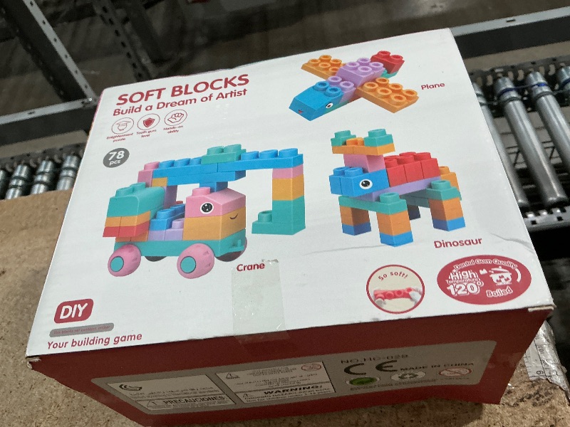 Photo 1 of  Top STEM Soft Building Block Sets for Kids Aged 18 months to 6 years.Mega Blocks for Baby.Large Construction Stacking Block Toys for Toddler to Improve Imagination?Creativity?Hands-on Ability