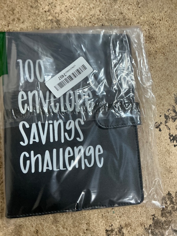 Photo 1 of 100 Envelopes Money Saving Challenge, 100 Envelope Challenge Binder, Easy and Fun Way to Save $5,050, Savings Challenges Budget Book Binder with Cash Envelopes for Office,Home,School (Black)