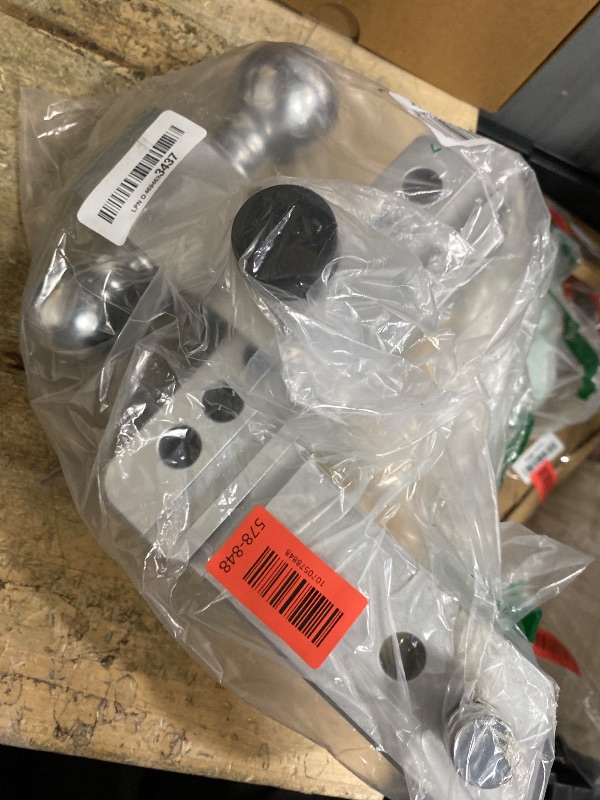 Photo 1 of ***HITCH ONLY/ MISSING ALL SMALLER PIECES ***   Adjustable Trailer Hitch - Tlvuvmo Aluminum Drop Hitch (Fits 2.5'' Receiver), 6 Inch Drop/Rise, 18,500 LBS GTW Heavy Duty Truck Hitch, (2'' & 2-5/16'') Chrome Plated Steel Balls - Tow Hitch Ball Mount