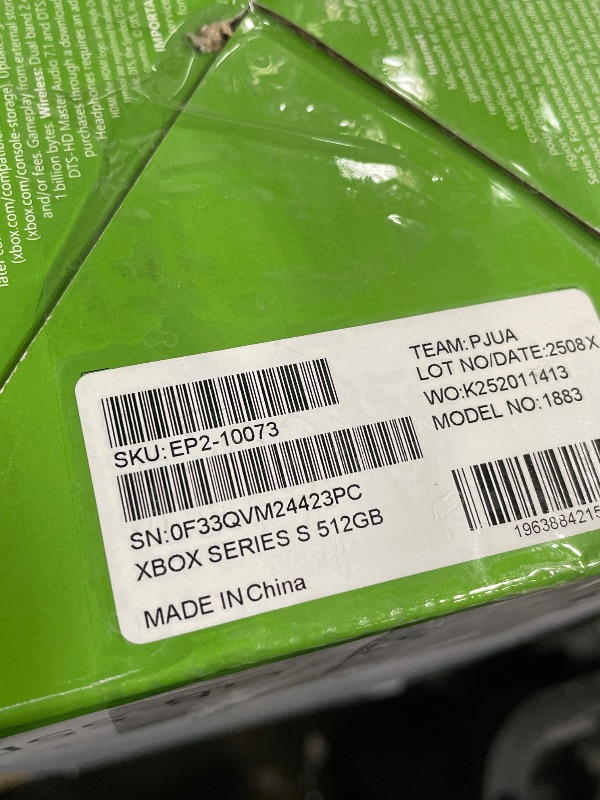 Photo 1 of ** PARTS ONLY **     Xbox Series S - All Digital Gaming Console - 512GB SSD - Includes Wireless Controller - 120FPS (Renewed Premium)   
**MAY NEED FACTORY RESET**