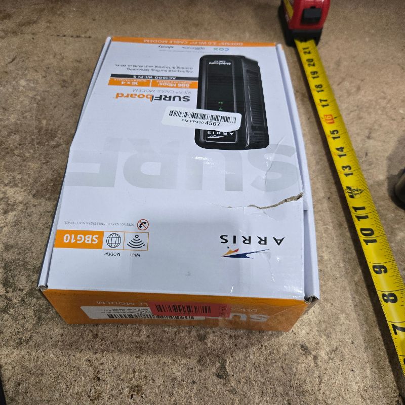 Photo 1 of *MISSING PARTS*ARRIS (SBG10) - Cable Modem Router Combo - DOCSIS 3.0 16 x 4 Gigabit & AC1600 WiFi, [Check with your provider for compatibility]400 Mbps Max Internet Speeds