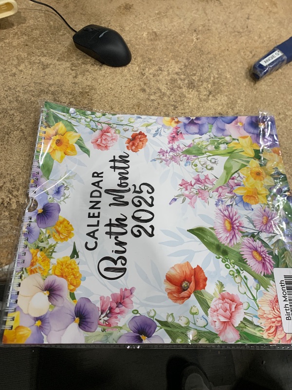 Photo 1 of 2025 Wall Calendar - Jan 2025 - Dec 2025, Birth Month Flowers Calendar 2025, Dates Notes To-do List Organizing, Your Home School Or Decor