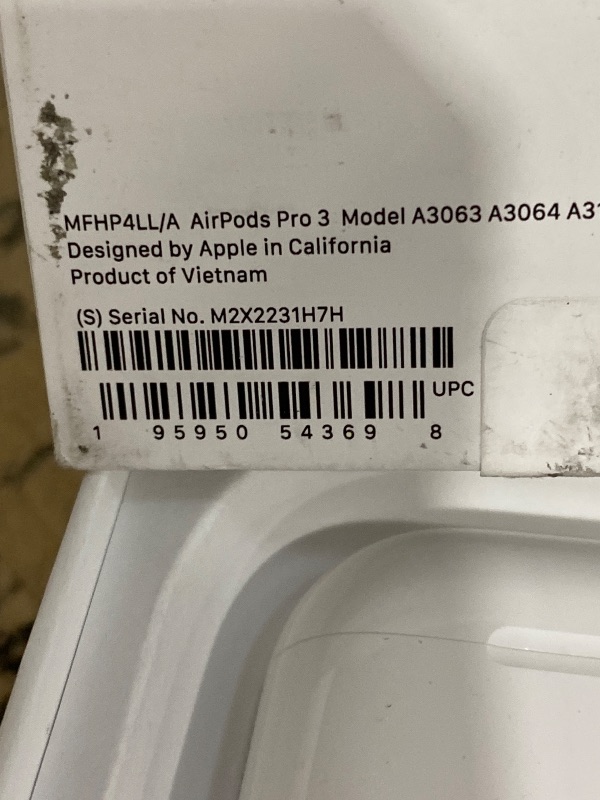 Photo 1 of *FAKE, PARTS ONLY* Apple AirPods Pro 3 Wireless Earbuds, Active Noise Cancellation, Live Translation, Heart Rate Sensing, Hearing Aid Feature, Bluetooth Headphones, Spatial Audio, High-Fidelity Sound, USB-C Charging