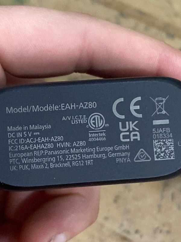 Photo 1 of **FOR PARTS ONLY / NON-FUNCTIONAL*** Technics Reference Class Hi-Fi Wireless Earbuds, Dolby Atmos, Head Tracking, Adaptive Noise Cancelling, 3 Device Multipoint, 10-hr Battery, Wireless Charging, in Ear Headphones - EAH-AZ100-K (Black)