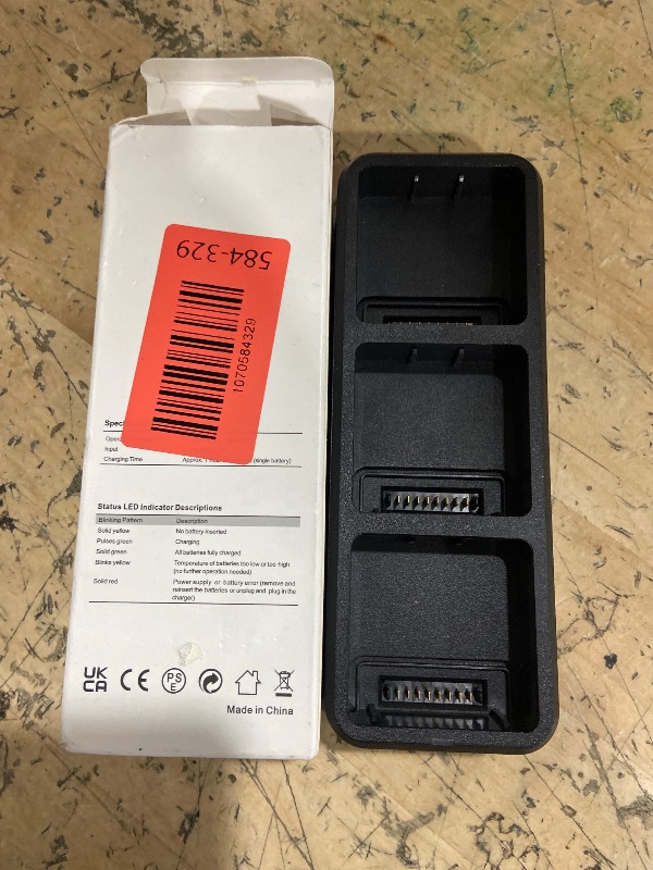 Photo 1 of *** PARTIAL SET - CHARGING HUB ONLY *** JHTC Original Mavic 3 Series Battery Kit for DJI Mavic 3 Pro/Mavic 3 Pro Cine/Mavic 3 Classic/Mavic 3/Mavic 3 Cine/Mavic 3 Enterprise Drone, 3 Pack Mavic 3 Batteries and One Battery Charging Hub