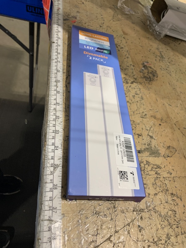 Photo 1 of 13inch Under Cabinet Lighting, 3200mAh Rechargeable Motion Sensor Light Indoor, LED Battery Operated Cabinet Lights, Dimmable Closet Light, Wireless Under Counter Lights for Kitchen (2pack)