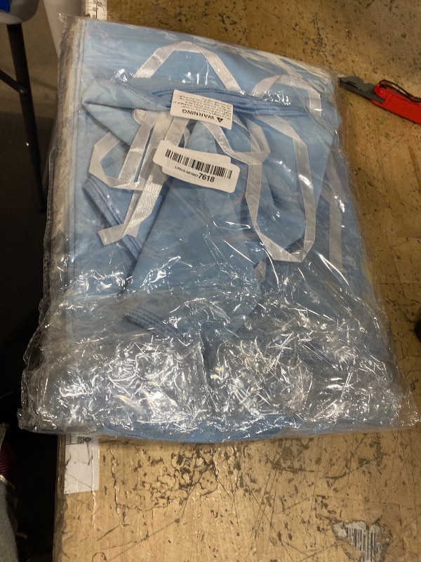 Photo 1 of 10 Pack 10ft Baby Blue Chiffon Table Runners Wedding Table Runner Sheer Romantic Tulle Table Runner for Christmas Wedding Bridal Tea Party Baby Shower Birthday Party Table Decorations(120 x 12 in)