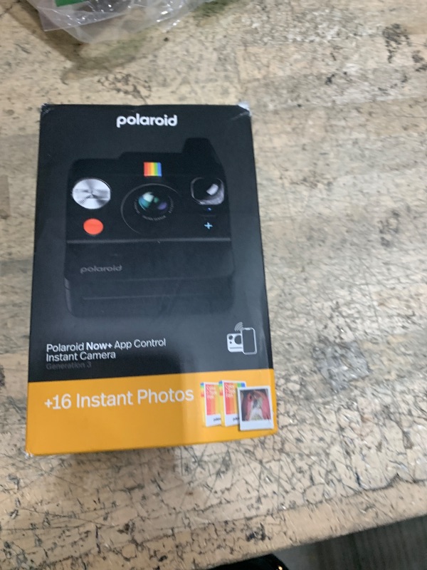 Photo 1 of ***MISSING PARTS***
Polaroid Now+ Generation 2 - Camera + Film Bundle (16 Photos Included) - Black - Bluetooth Connected App Controlled Instant Film Camera-6250