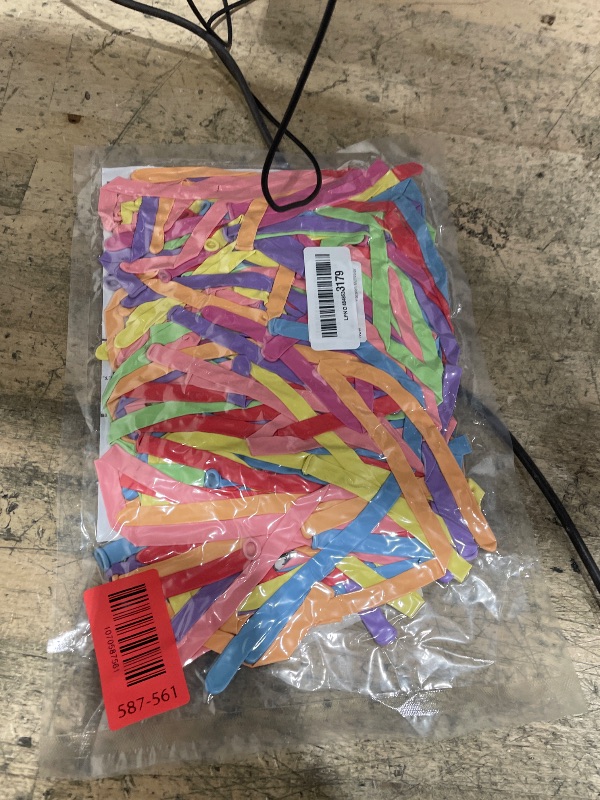 Photo 1 of 260 Pastel Multicolor Balloons, Thickened 100 Pack Long Twisting Skinny Magic Assorted Colors for Arch, Animals, Clown, Birthdays, Party, Baby Shower Decorations Supplies