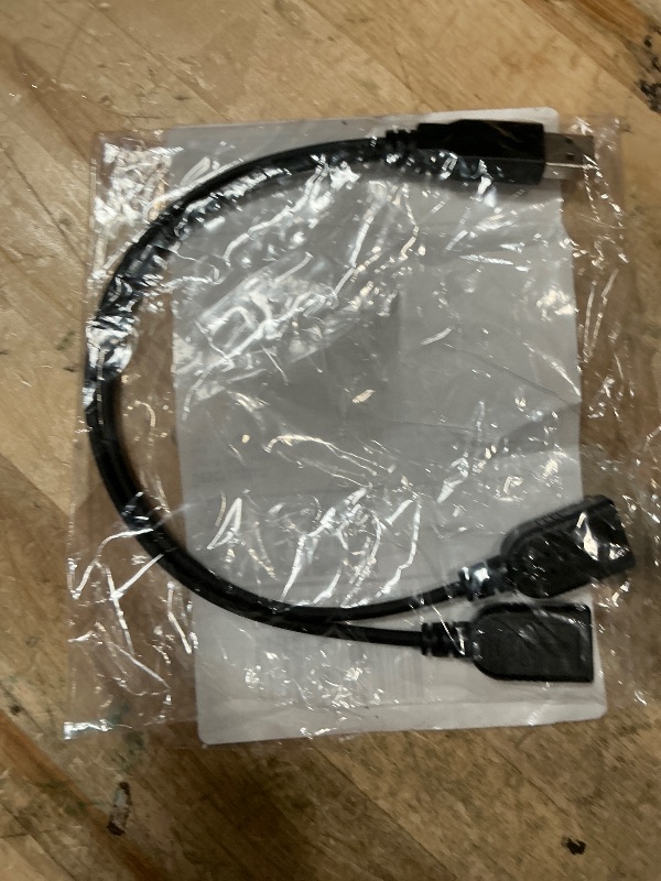 Photo 1 of ?2025 Upgraded? USB 2.0 A Male to 2 Dual USB Female Jack Y Splitter Hub Power Cord Extension Adapter Cable(Not Supporting CarPlay and Android Auto)