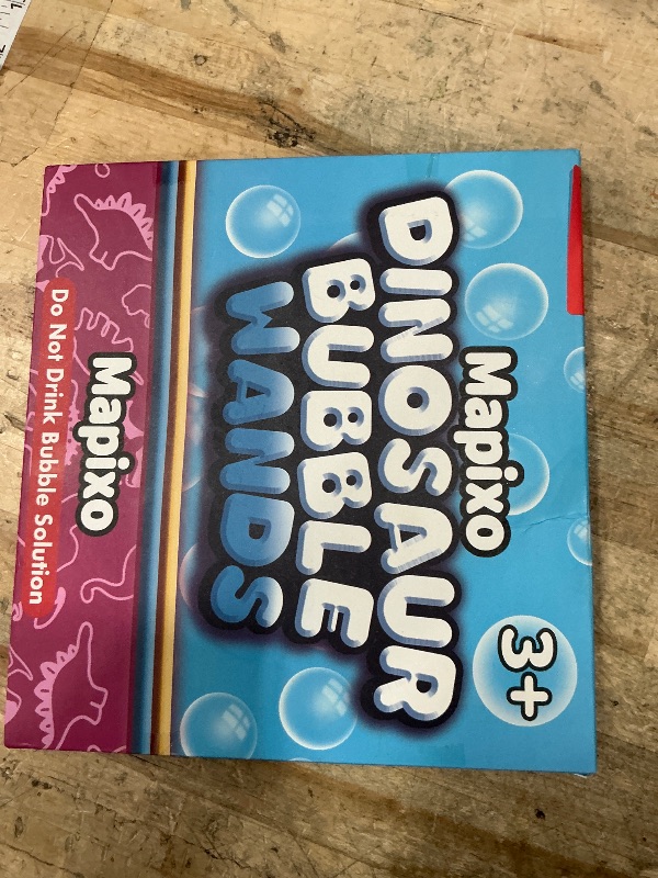 Photo 1 of  Bubble for Kids Party Favors, 8 Style Mini Bubble Wands with Gift Box, Dinosaur Toys Bulk for Carnival Prizes Goodie Bag Stuffers Supplies, Birthday Bath Time Bubbles Blower Toy for Girl Boy