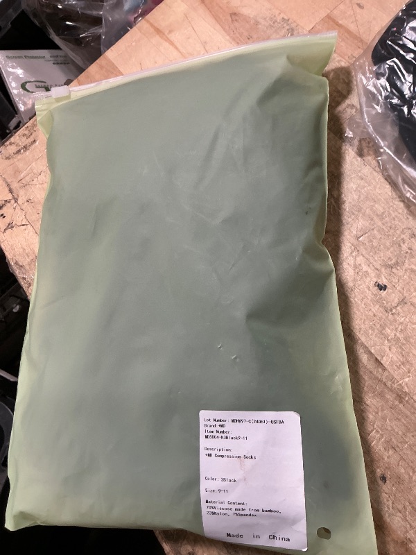 Photo 1 of +MD 3 Pairs Compression Socks for Women & Men 15-20mmHg Soft Support Cushion Scoks for Pregnant Nurses Travel 9-11 Black