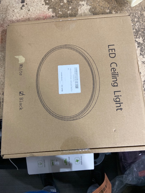 Photo 1 of 2 Pack 12 Inch Dimmable LED Flush Mount Ceiling Light Fixture 28W 3200LM 5 Color Temperature in One Super Slim Round Ceiling Lamp Low Profile Ceiling Lights for Living Bedroom Kitchen Laundry Black