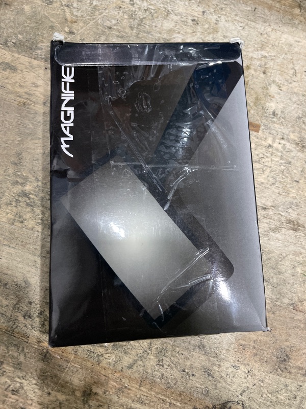 Photo 1 of 10X Magnifying Glass Rectangle Reading Magnifier Large Handheld Magnifying Glasses Scratch Resistant Glass Lens for Observation Reading Hobbies Nature Exploration Repair(Jumbo Horizontal Viewing Area)