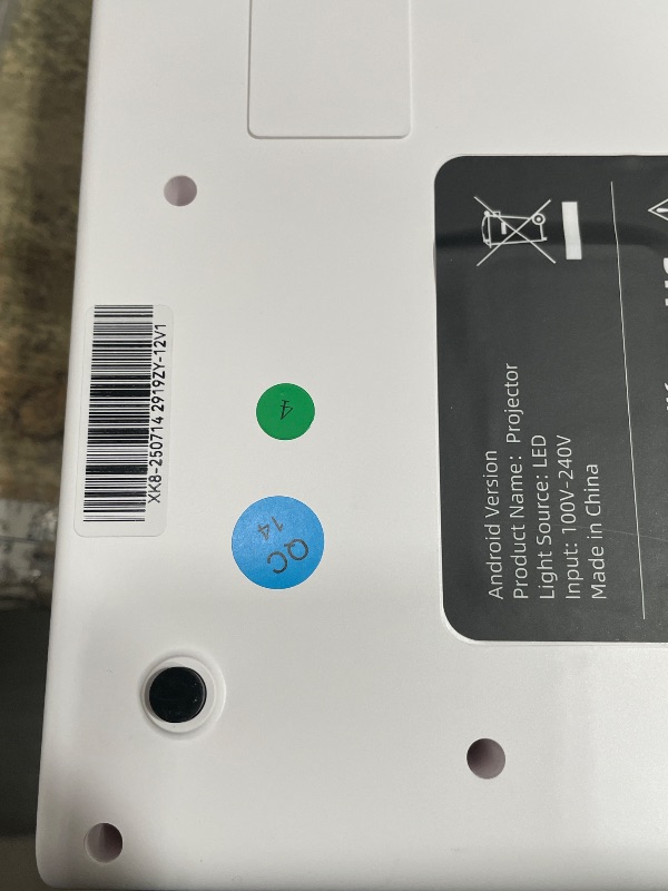 Photo 1 of [1800 ANSI & Auto Focus] Smart Mini Projector with WiFi 6 and Bluetooth, 4K Support Outdoor Movie Projector, Native 1080P Dolby Audio Portable Projector for Bedroom/Home/Celling