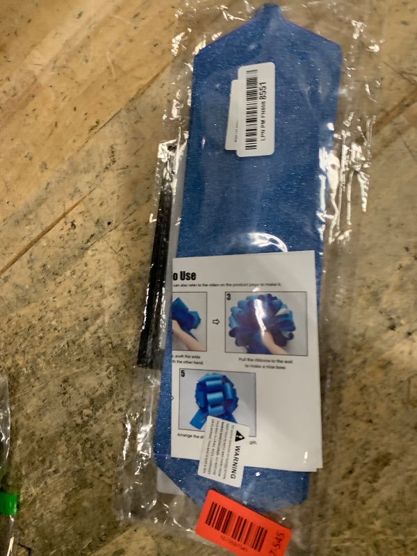 Photo 1 of 1PC Giant Blue Pull Bow for Gift Wrapping, 14" Glitter Large Bow, (Pack of 1, 14 Inches) Instant Car Bow for Appliances, Bike, Sparkling Big Bow for Birthday Presents Wedding Decoration (Blue)
