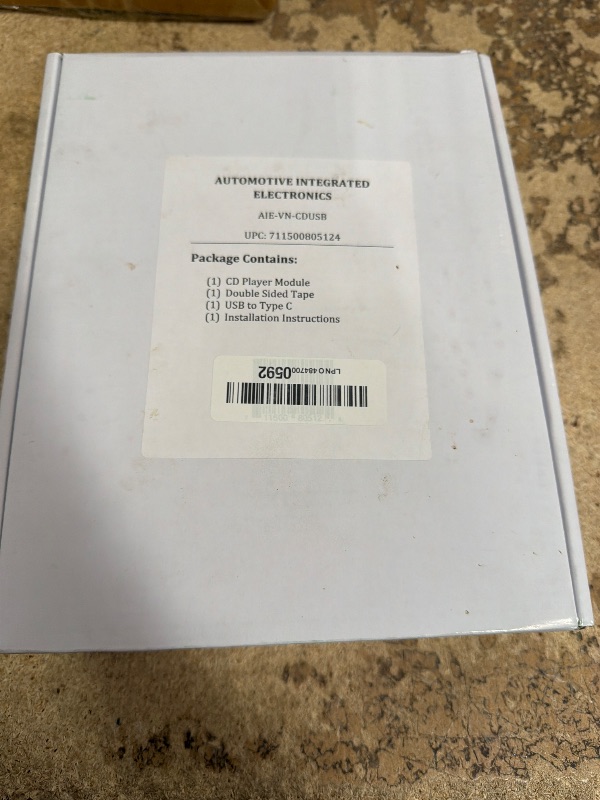 Photo 1 of (AIE) VN-CDUSB - “Add-on” Vehicle USB CD Player – Single Cable Installation by plugging into The USB Data Port on The Factory Radio – [Note] Review Other AIE Model Options (in Images)