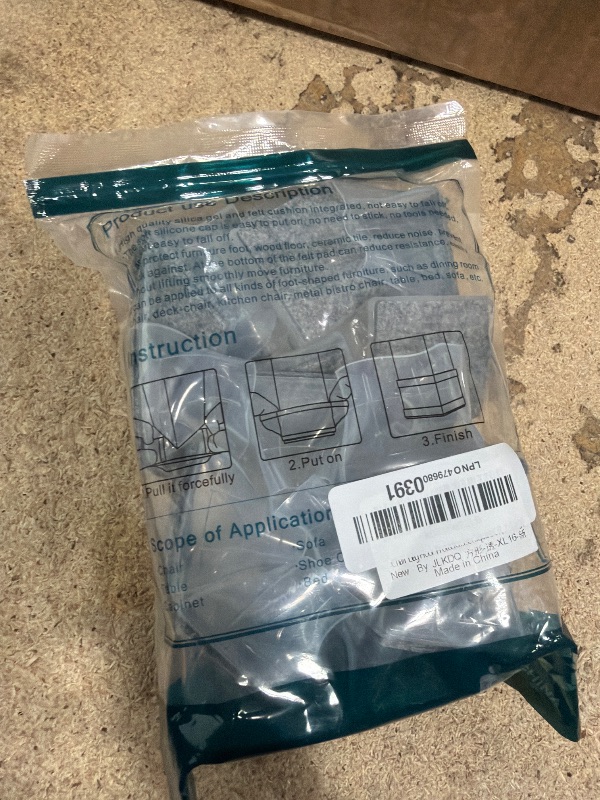 Photo 1 of 16 Pcs Square Chair Leg Floor Protectors,Chair Foot Protectors for Wood Floors, Chair Leg Protectors for Hardwood Floors, Anti-Scratch & No Noise. Clear