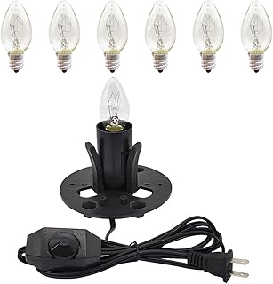 Photo 1 of ***WHITE CORD***

New Orange Heart Himalayan Salt Lamp Cord with Dimmer Switch and Bulbs, 6FT Original Replacement Cord with Base AssemblY & BULBS X3