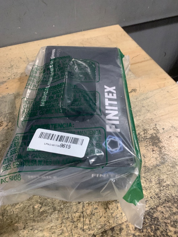 Photo 1 of (large) FINITEX - Black Nitrile Disposable Gloves, 5mil, Powder-free, Medical Exam Latex-Free 100 PCS For Cleaning Food Glove (Large)