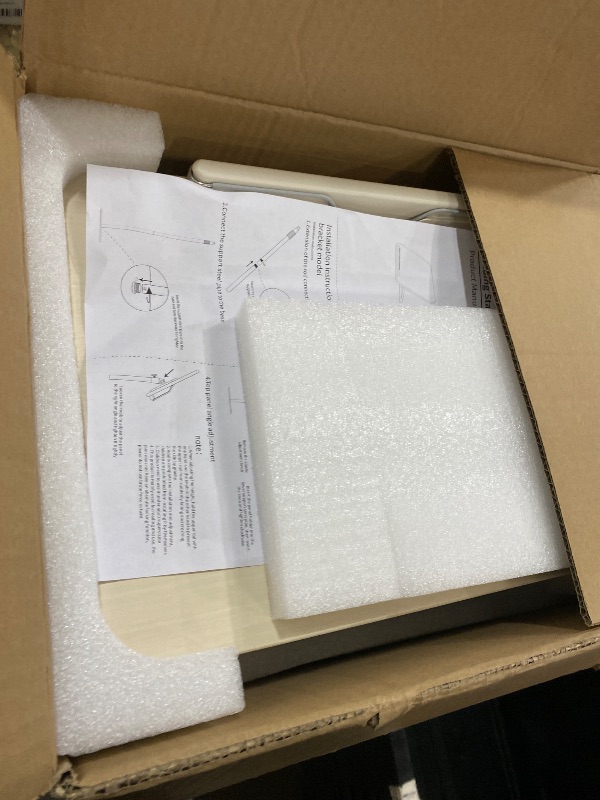 Photo 1 of 2 in 1 Dual-use Floor & Desktop Book Stand White, 19.6-54 Inch Height Adjustable, for Bible Stand Music Holder Podium Recipe Cookbook, Foldable Book Holder for Reading with Page Clips