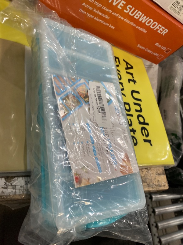 Photo 1 of 1/2 Cup Silicone Freezer Tray With Lid - Silicone Freezer Molds 2-Pack For meal prep & freezing of various sauces and other dishes, makes 12 perfect 1/2 cup portions cubes,oven and dishwasher safe