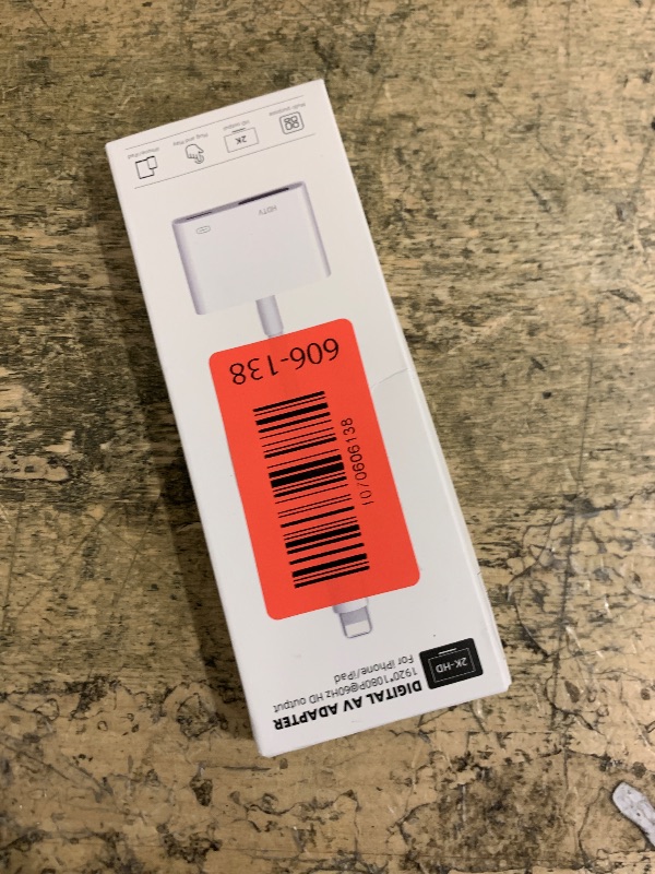 View 2 of [Apple MFi Certified] Lightning to HDMI Adapter for iPhone to TV, iPhone HDMI Adapter 1080P Digital AV Sync Screen Connector Cable Compatible for Phone 14/13/12/11/XS/XR/X/8/7 No Power Needed
