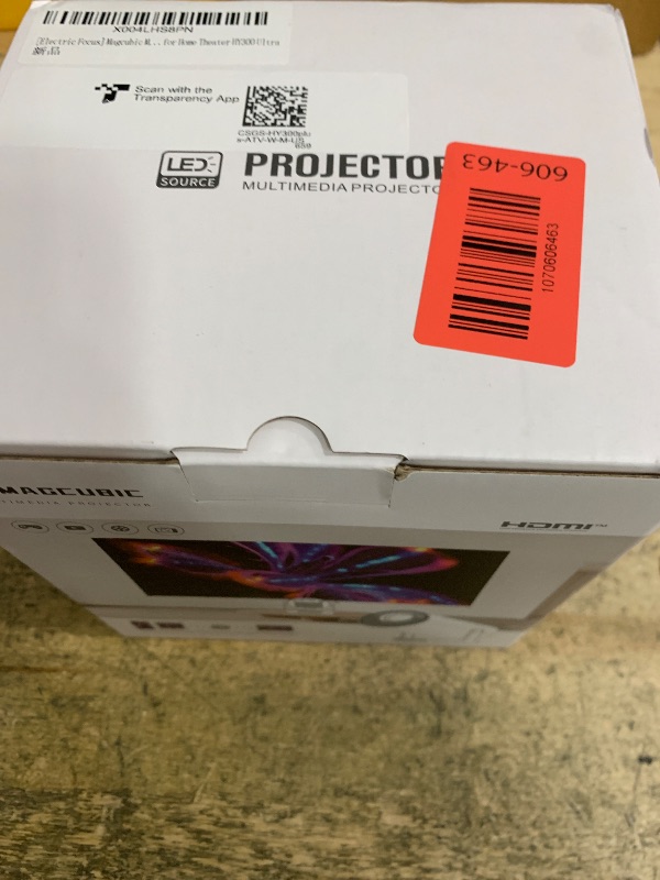 Photo 1 of ?Electric Focus?Magcubic Mini Projector 4K Support, Portable Projector with WiFi 6 and Bluetooth 5.4, Smart Proyector, 5W Soundbase Speaker, 180°Rotation for Home Theater