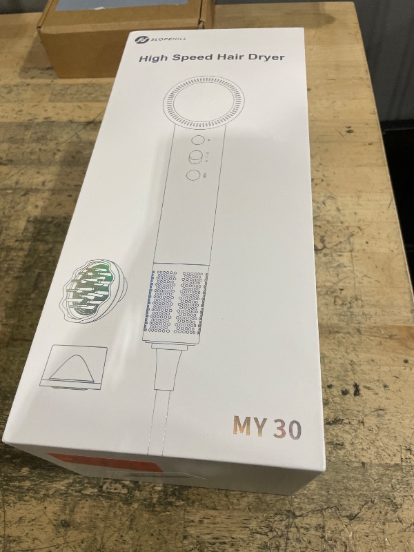 Photo 1 of (OUTLET)slopehill 110,000 RPM Professional Hair Dryer - 0.8lb Ultra-Lightweight, 2 Billion Ion Technology for 98% Frizz Reduction, AI Smart-Temp Control, Magnetic Attachments for All Hair Types (Pink)