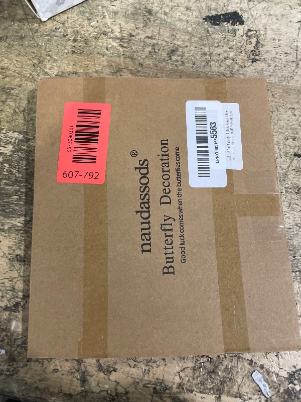 Photo 1 of 12 Pack DIY 3D Butterfly Stakes Decor - 2 Sizes of Butterfly Ornament for Home Fake Flower Floral Supplies Tea Party Wedding Easter Christmas Spring Fall (Light Pinkish Yellow)