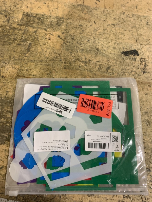 Photo 1 of 16 Pieces Stencils for Kids Geometric Shapes Children Simple Painting Stencils Colorful Drawing Templates Art Painting for Toddlers Preschooler DIY Craft(5.9 x 5.9 Inches,Elegant Style)