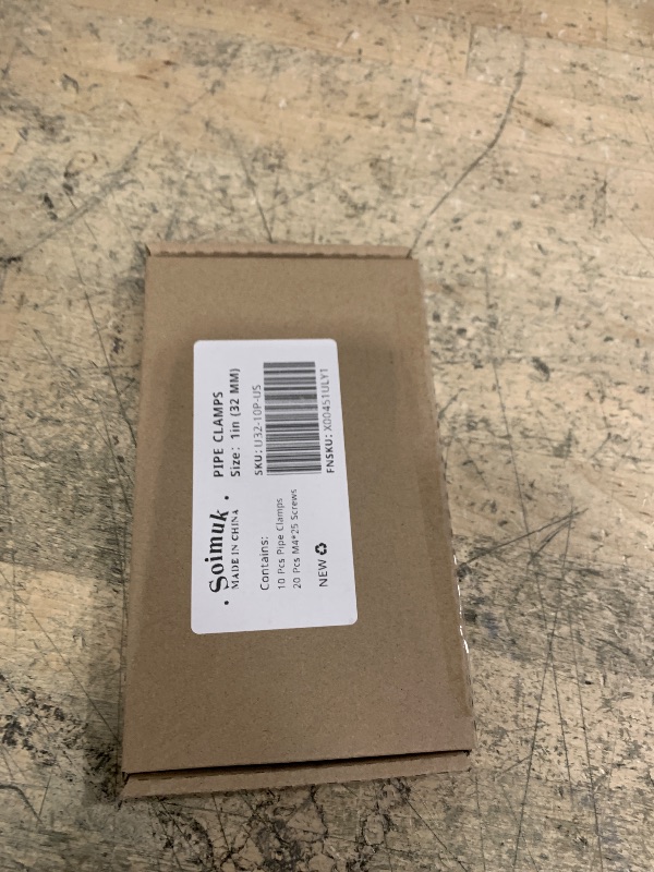 Photo 1 of 10 Set  Clamps,SCH 1 in (32 MM) PVC Pipe Strap Clips,Two Hole Plastic Pipe Clamps,Conduit Strap Clamps