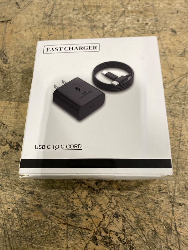 Photo 1 of 2026 45W Super Fast Charger USB C Android Phone Charger Fast Charging Compatible with Samsung Galaxy S25/S25 Ultra/S25+/S24 Ultra/S24/S24+/S23 Ultra/S23/S22/S20/S21/Note 10,Galaxy Tab, 6ft C Cable