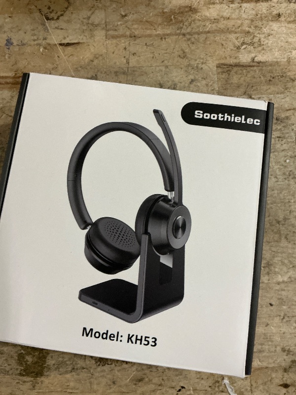 Photo 1 of (Upgraded Version) Wireless Headset, Bluetooth Headset with Noise Cancelling Microphone, Best Headphones with Mic Mute & USB Dongle for PC/Computer/Laptop/Cell Phones/Remote Work/Call Center