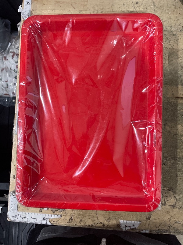 Photo 1 of 10 Pack Activity Plastic Art Trays,14 * 10 Inch Art Trays for Arts and Crafts,Multicolor Plastic Art Trays for DIY Projects,Beads,Painting,Jewelry