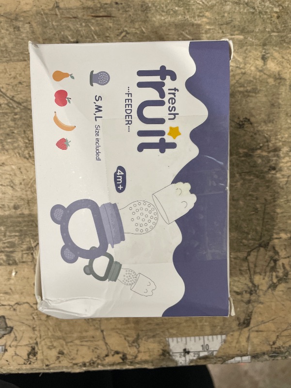 Photo 1 of 2 Pack Silicone Baby Fruit Feeder with Mini Freezer Tray, Breastmilk Popsicle Molds for Baby Teething Relief, Fresh Food Feeder for Safe Infant Self Feeding, Extra Food Pouches