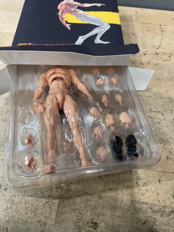 Photo 1 of 1/12 Scale Male Action Figure,6inch Super Flexible Muscular Strong Male Figure Miniature Figure Body Doll Collection (Yellow Skin)