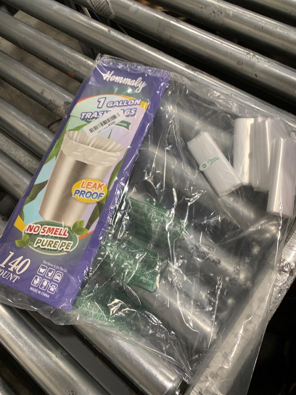 View 2 of 1 Gallon 140 pcs (0.8-1 Gal) Small Clear Trash Bags, Strong 0.8 Gallon 1 Gallon 1.2 Gallon Garbage Bags, Bathroom Trash Can Bin Liners,Mini Bags Waste Basket Liner,Fit 3,4.5 Liter, 0.8-1.2 Gal?1C140)