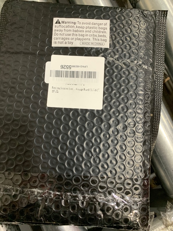 Photo 1 of ***Missing Magnets*** Banjiang Stainless Steel Magnetic Clipboards,Metal Clipboard with 304 Low Profile Clip,Black Board for Fridge,Cooking Recipe Splints,Message Board (6.3"x9.3")